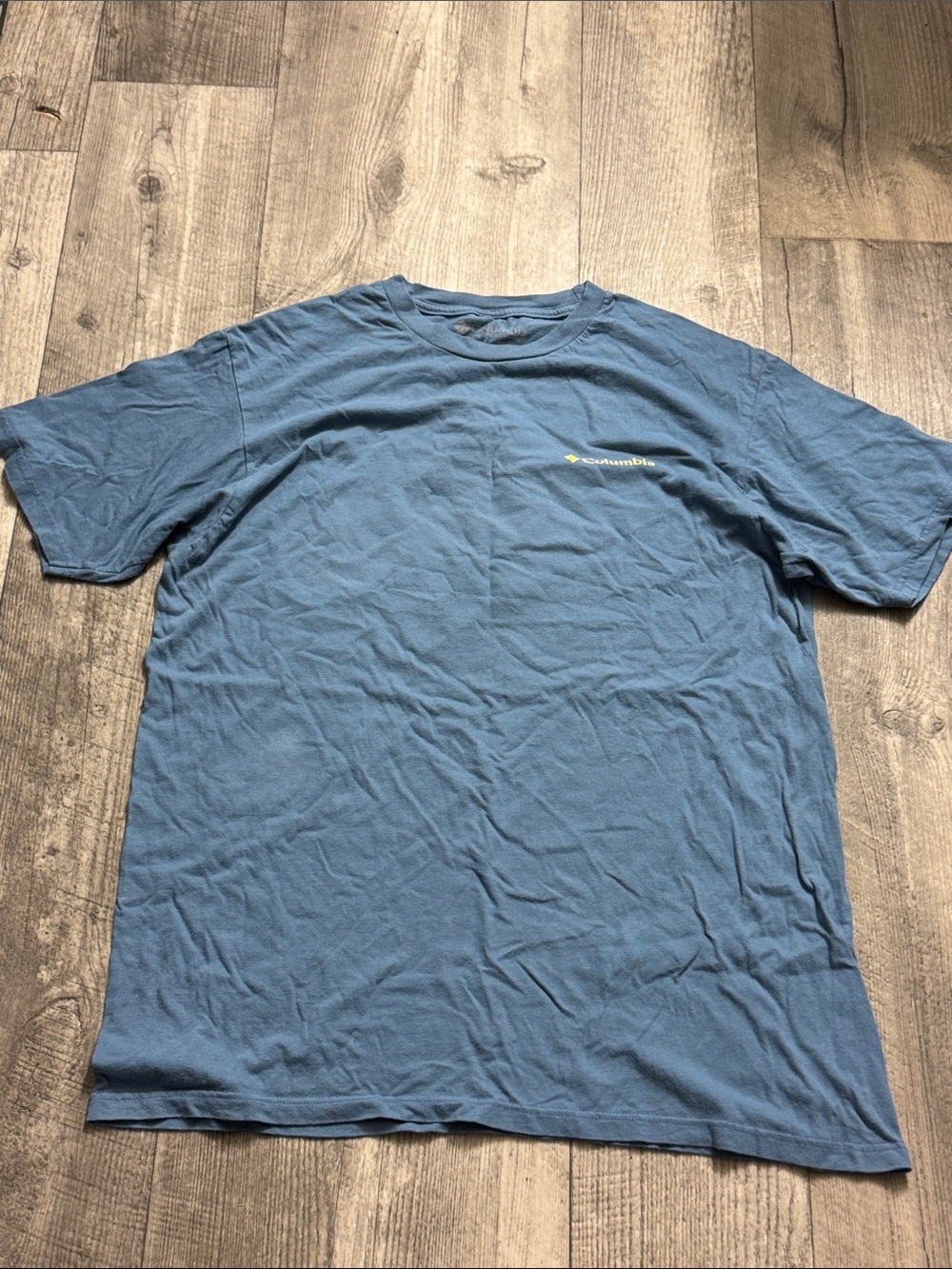 Columbia Short-Sleeve Crew Tee in Slate Blue with Small Logo
